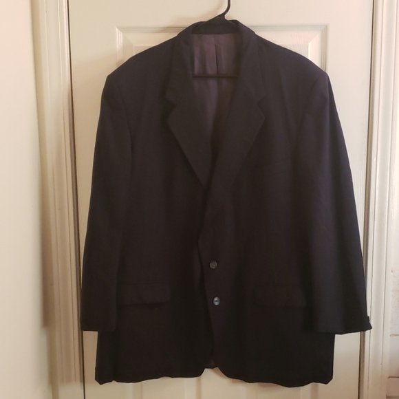 Givenchy Blazer Dark Gray w/ Pinstriping Size 44R